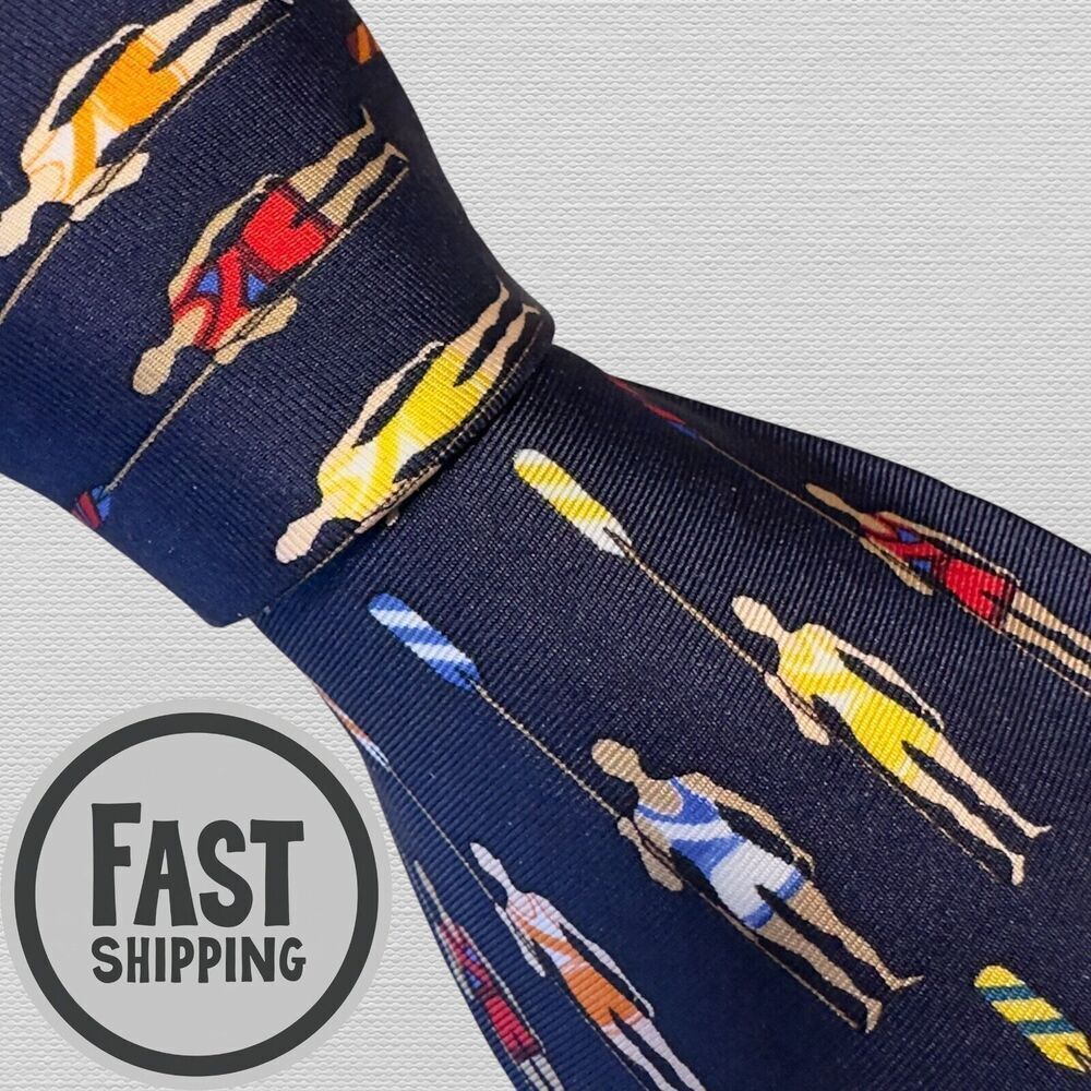 ALYNN NECKWEAR Vintage Tie Silk NeckTie Blue/Red/Green MADE IN USA